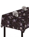 Nappe revenants du cimetière marron avec motifs de mains de zombies et crânes