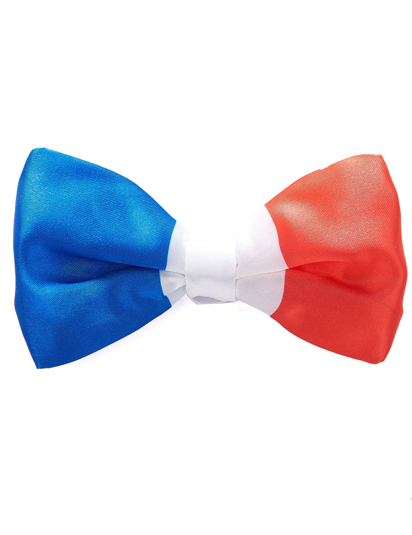 Noeud papillon tricolore France pour adulte bleu blanc rouge