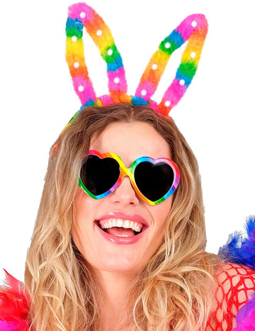 Ярки дъгови зайчета уши