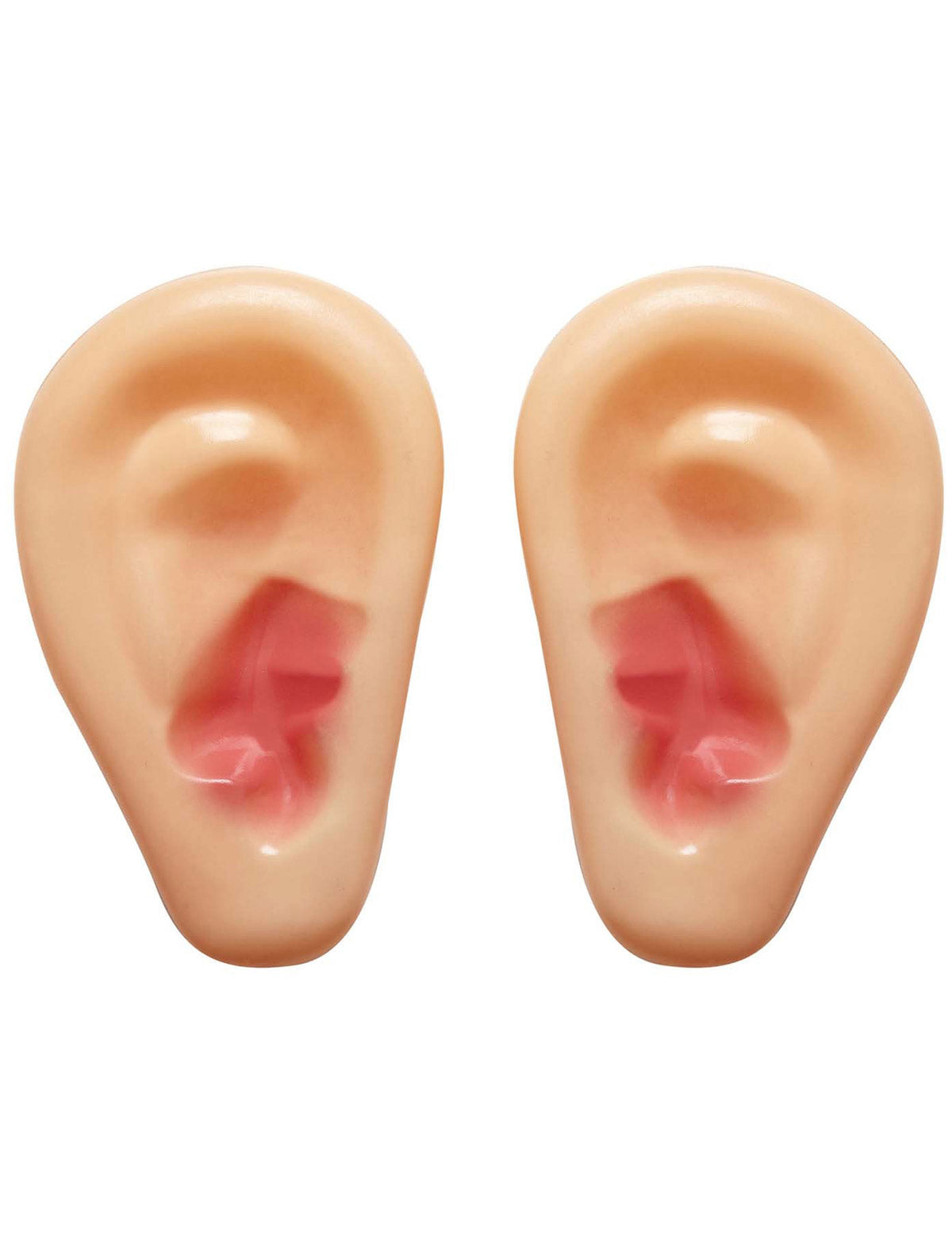 Vue de face de la paire d'oreilles géantes en plastique