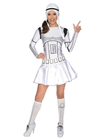 Déguisement robe Stormtrooper Stars Wars™ pour femme blanc et noir