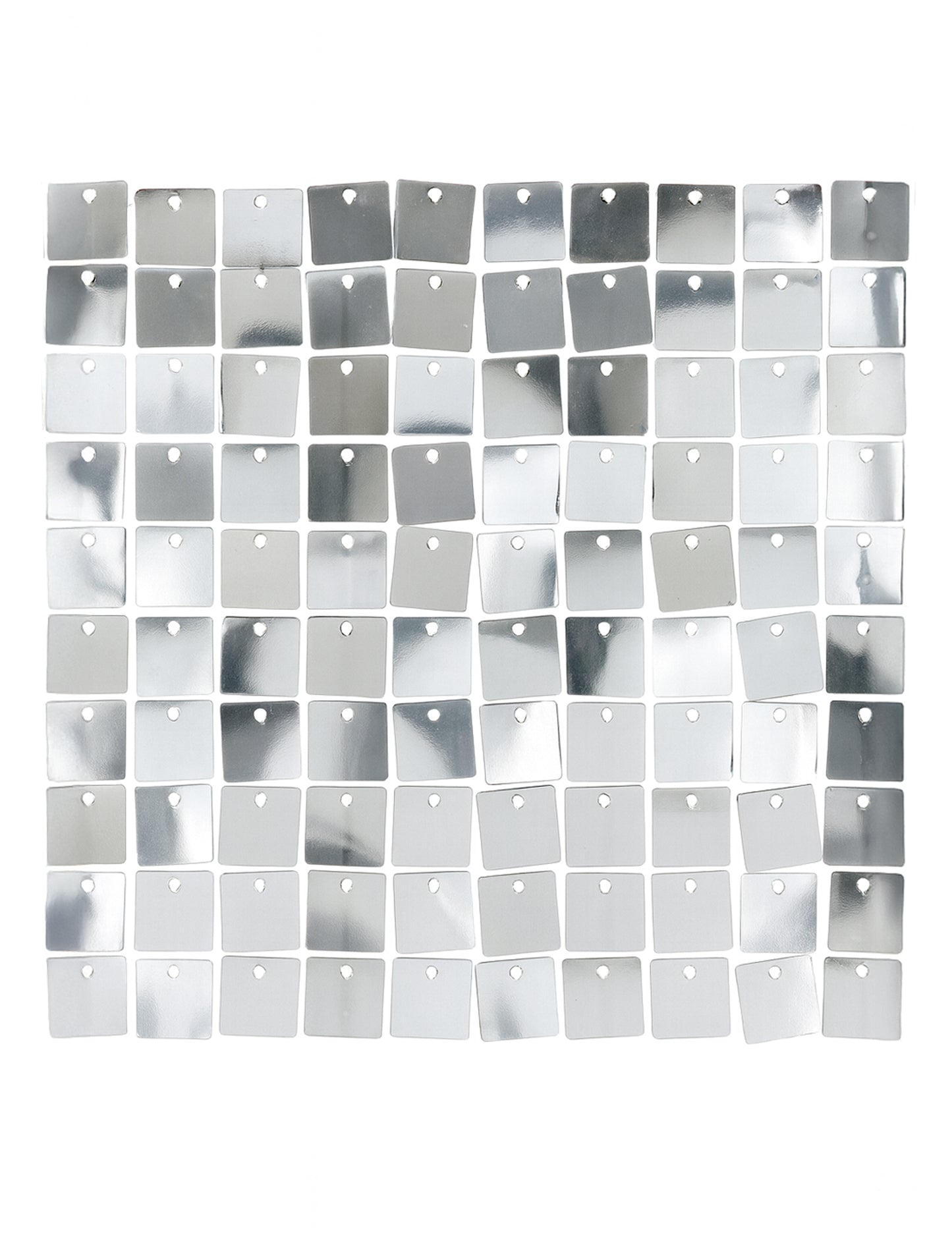 Блестящ сребърен панел със сребърен 30 x 30 cm