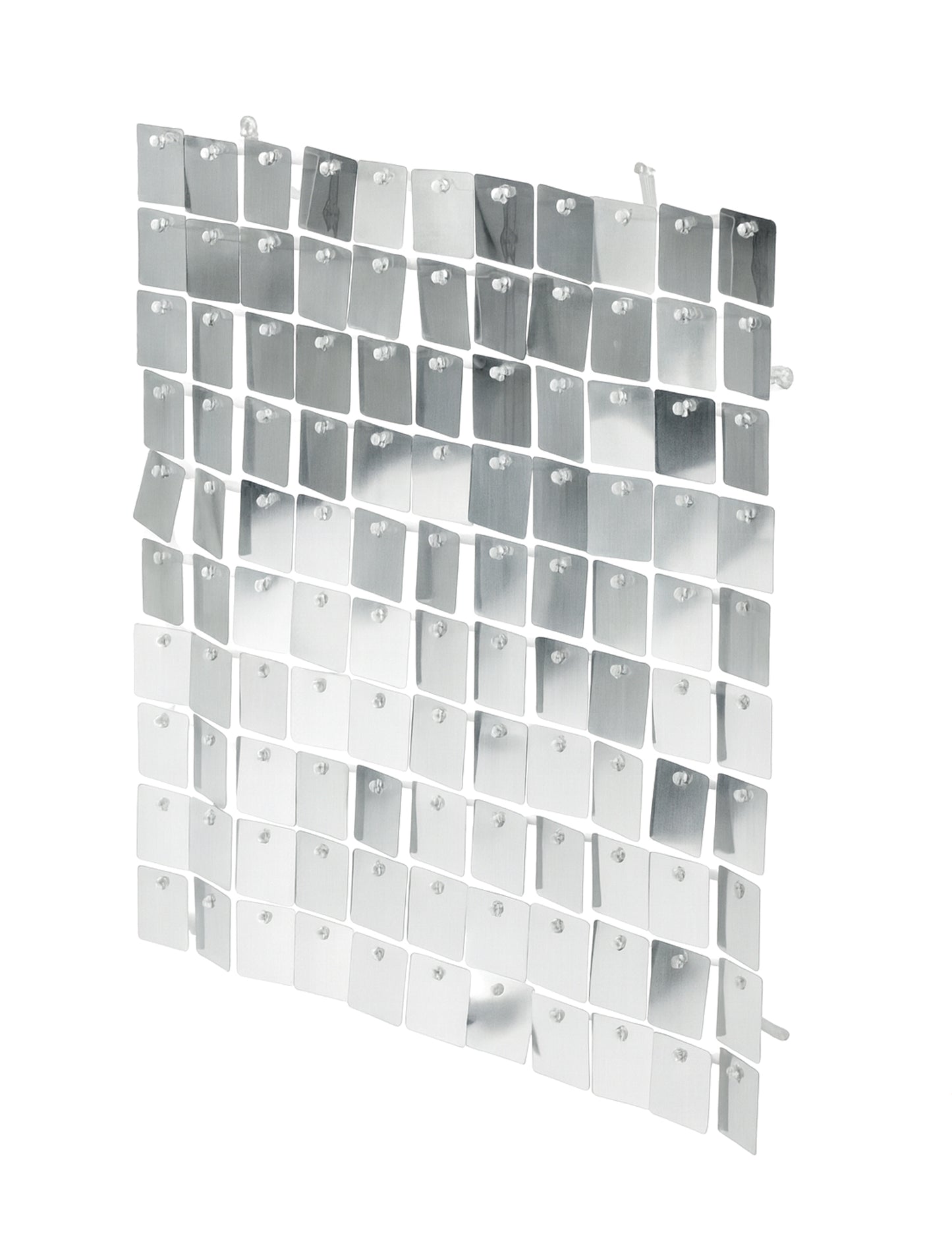 Блестящ сребърен панел със сребърен 30 x 30 cm