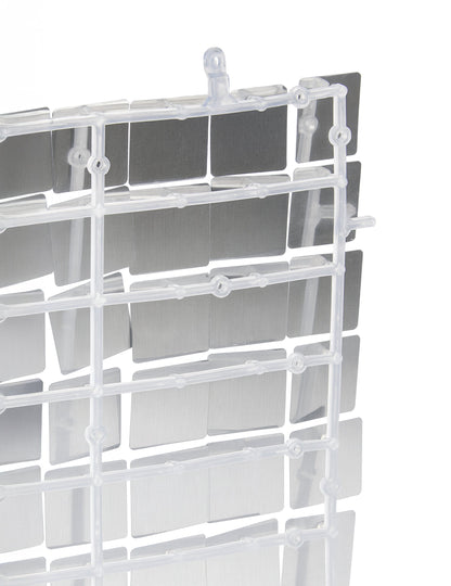 Блестящ сребърен панел със сребърен 30 x 30 cm