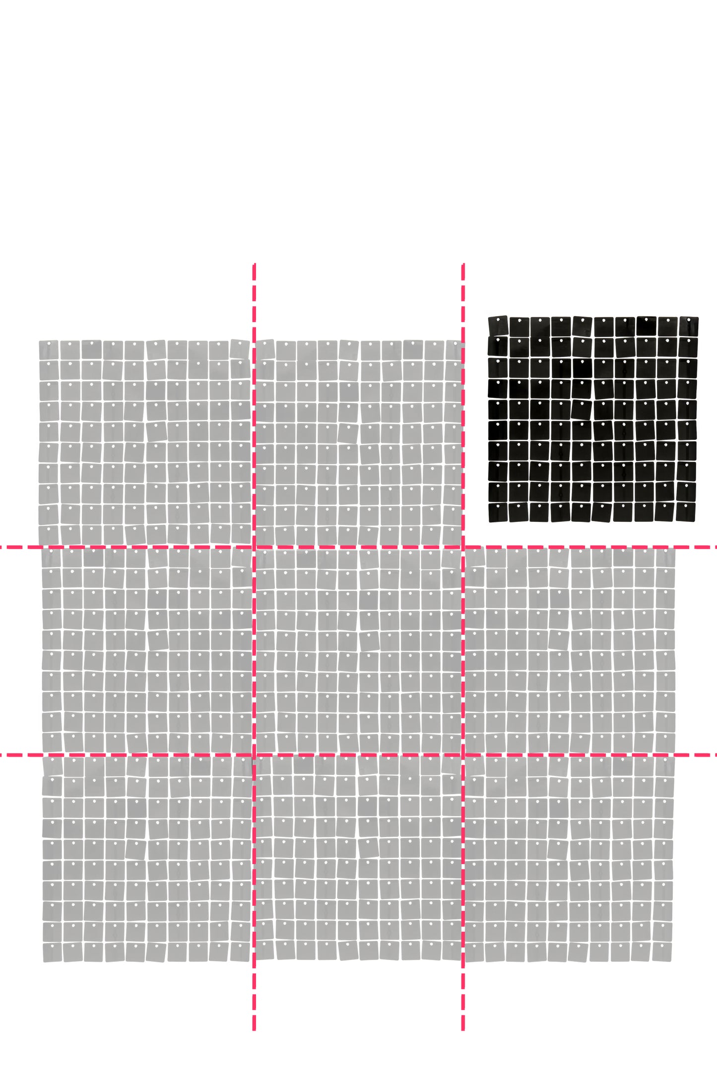Лъскав черен панел на фона 30 x 30 cm