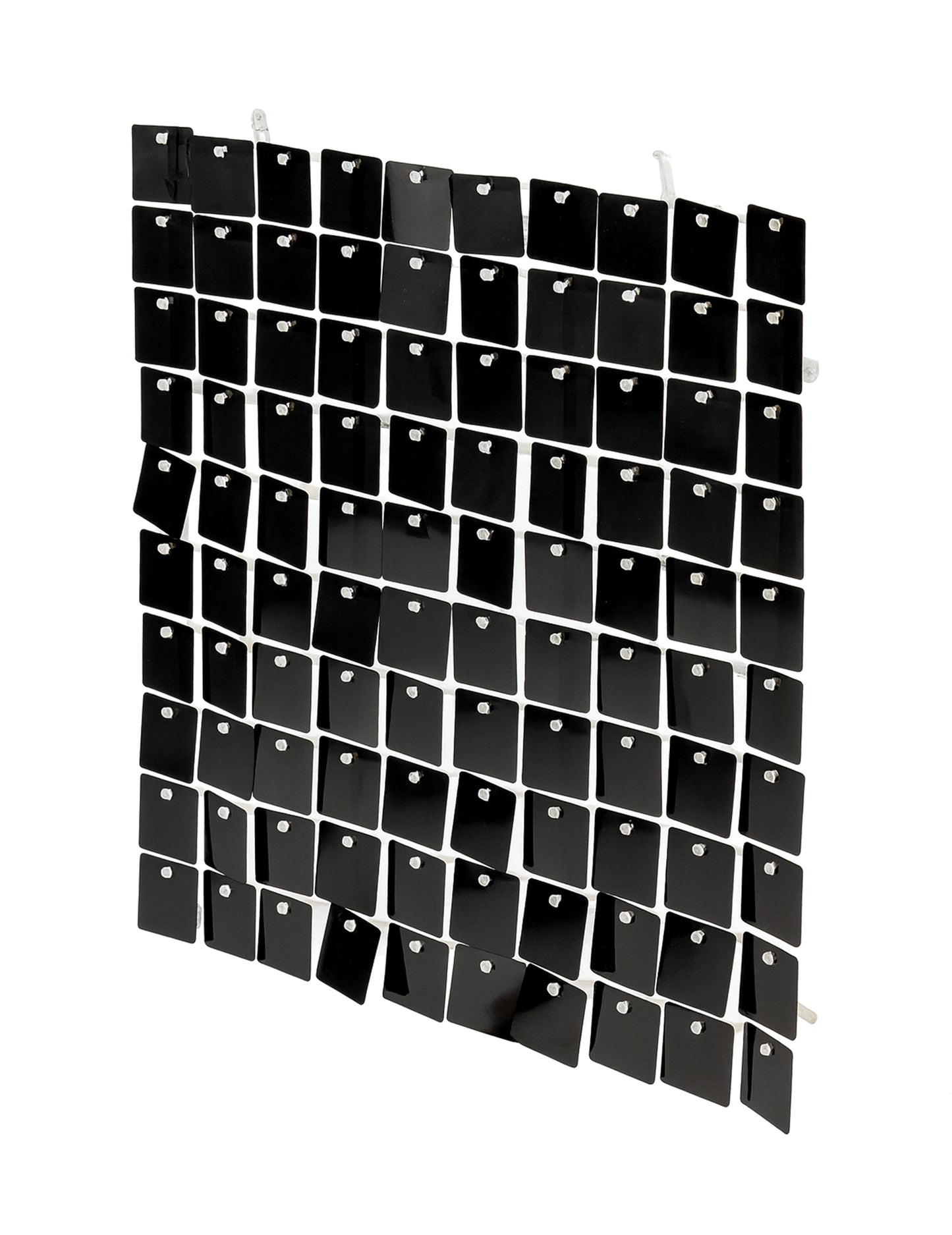 Лъскав черен панел на фона 30 x 30 cm