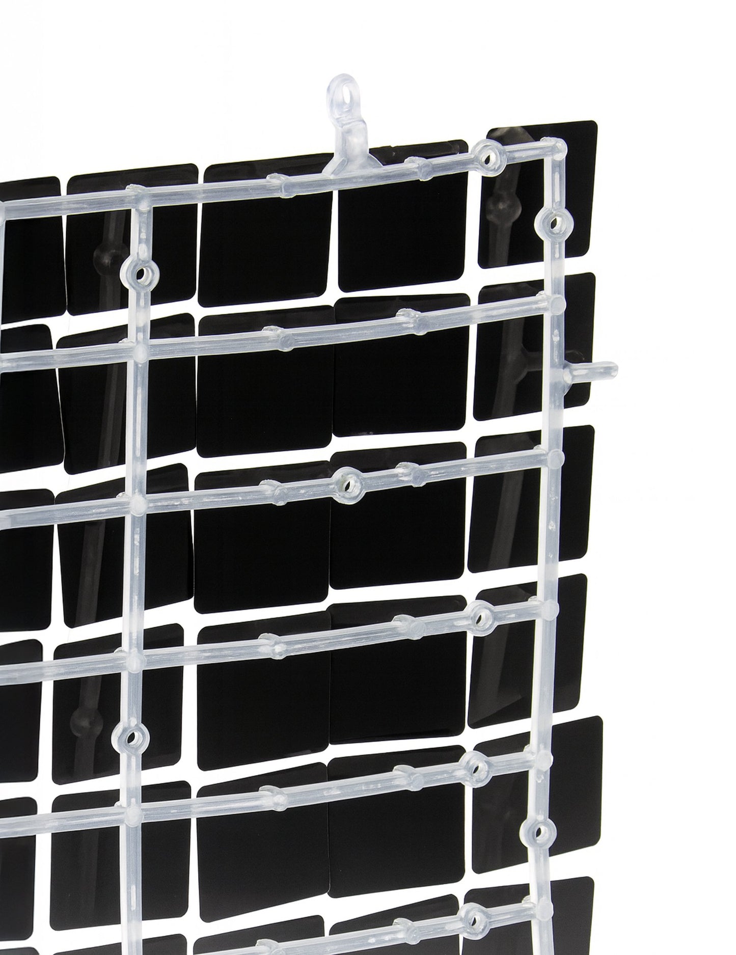 Лъскав черен панел на фона 30 x 30 cm