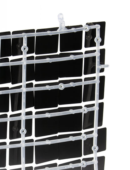 Лъскав черен панел на фона 30 x 30 cm