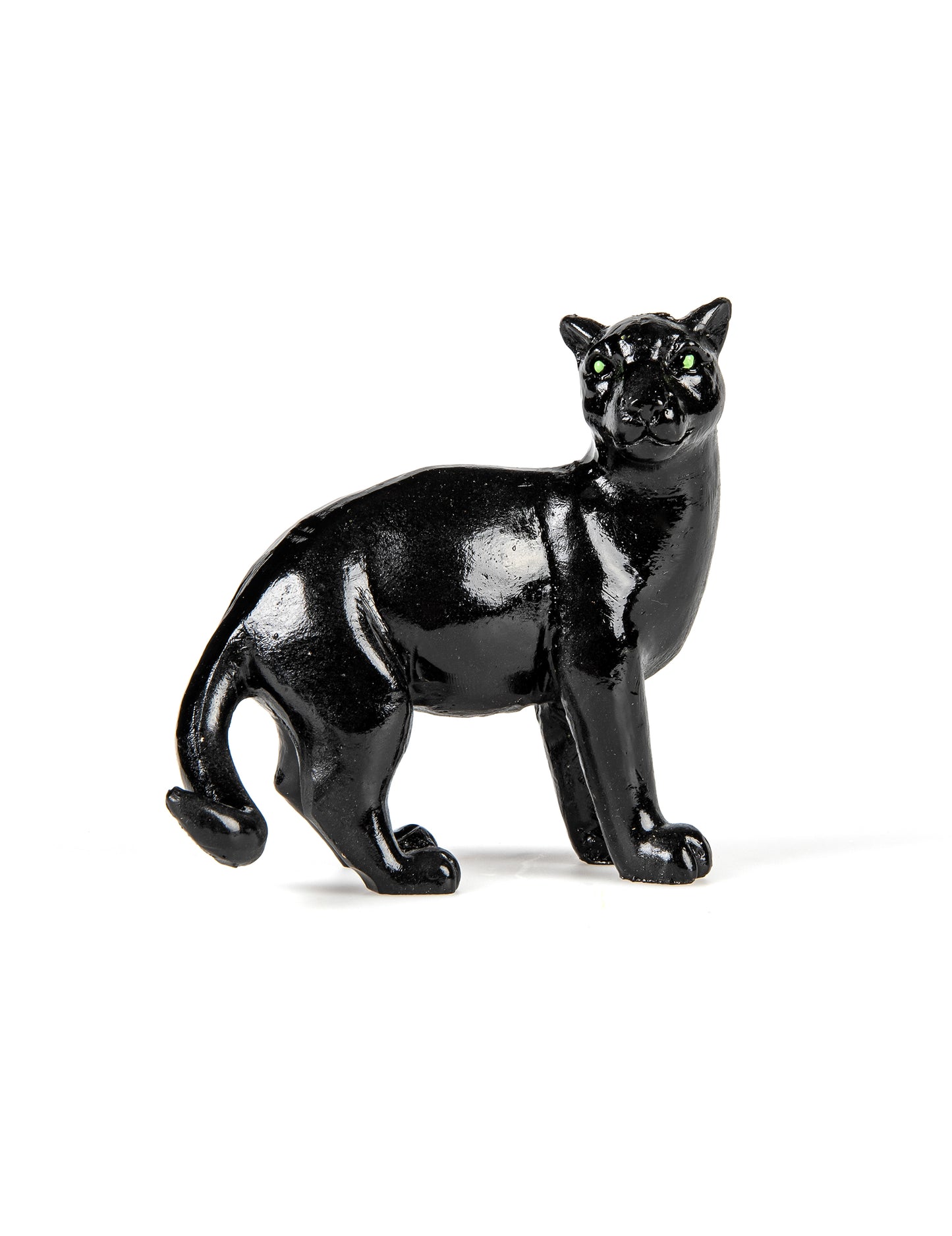 Черна смола пантера 10 cm Декор в стил джунгла