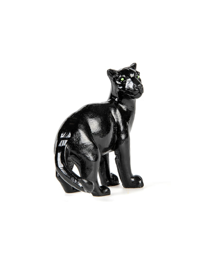 Черна смола пантера 10 cm Декор в стил джунгла
