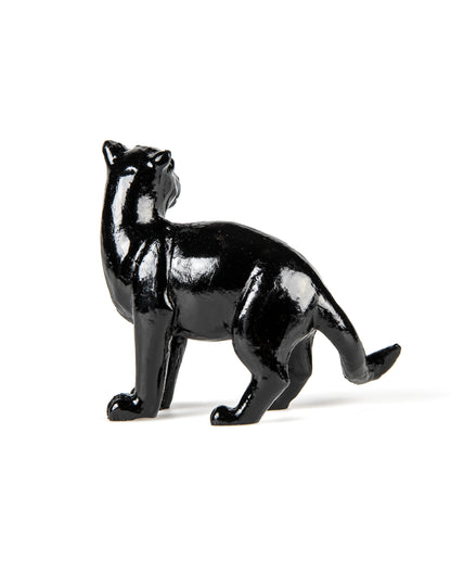 Черна смола пантера 10 cm Декор в стил джунгла