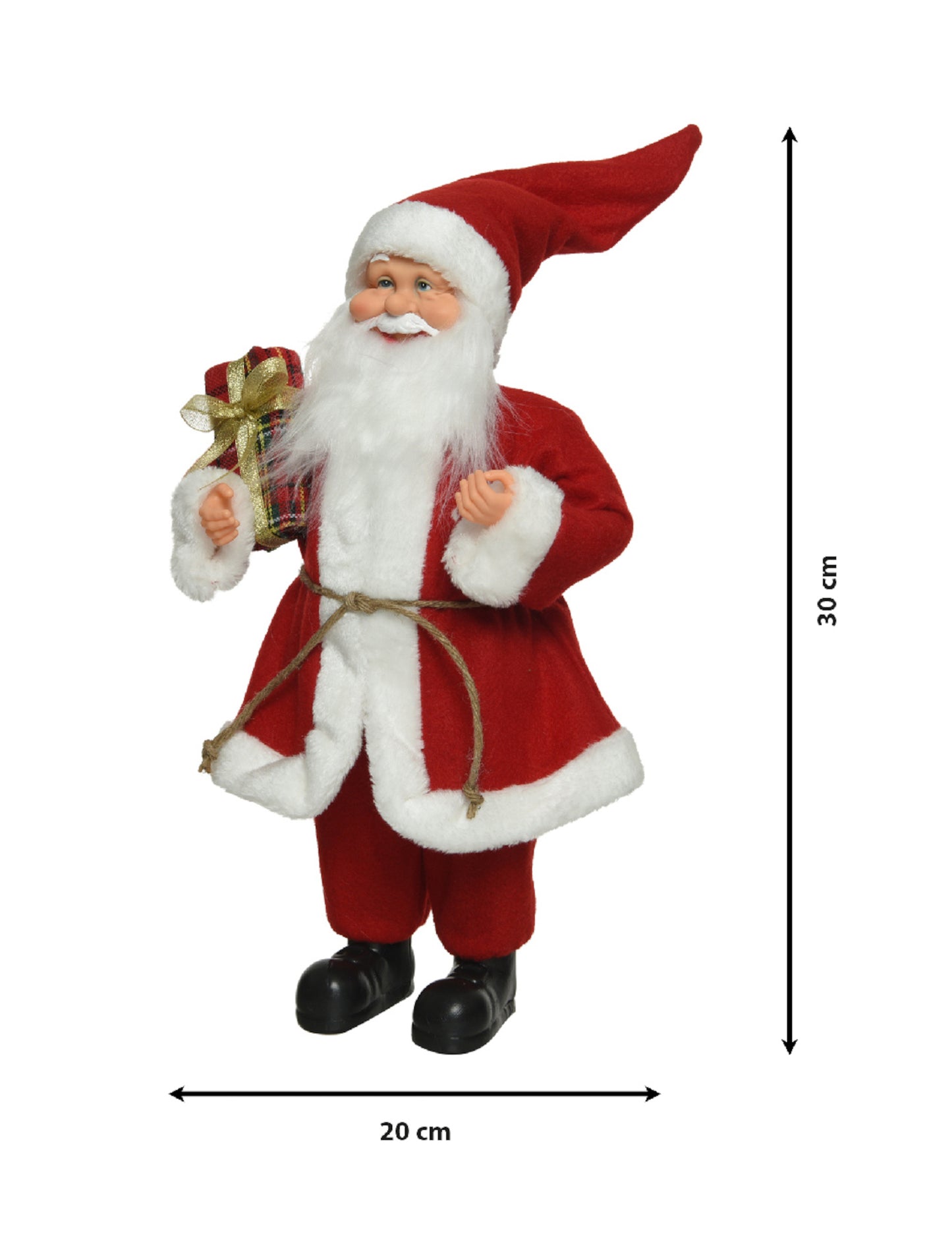 Dimensions de la décoration Père Noël traditionnelle