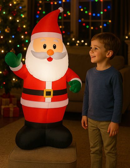 Светещ надуваем Дядо Коледа 120 cm