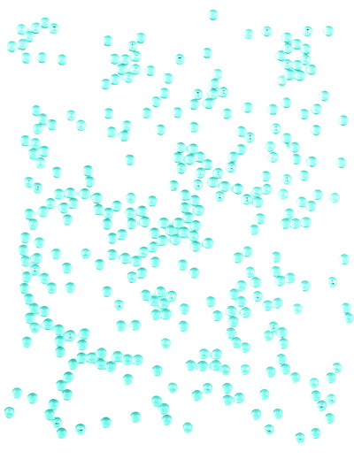 Perles effet goutte de pluie pour décoration de table jade