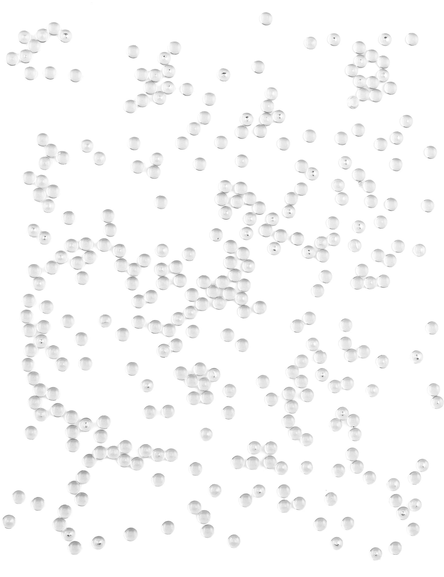 Плоски перли с ефект на дъждовни капки, прозрачни, 80 г 