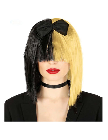 Руса и черна перука за възрастни поп певци