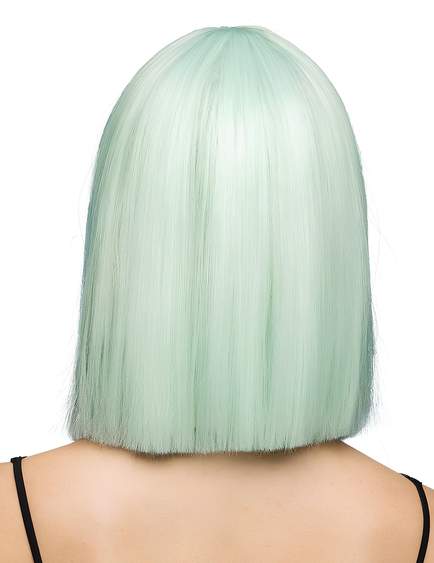 Луксозна пастелно ментова перука каре за възрастни 