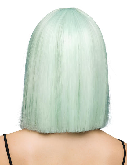 Луксозна пастелно ментова перука каре за възрастни 