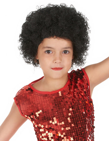 Черно афро перука дете