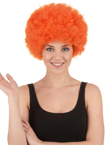 Стандартна стандартна перука за оранжев клоун за възрастни