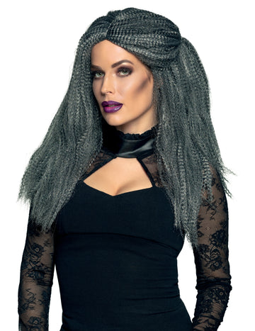 Сива перука за женски гаф