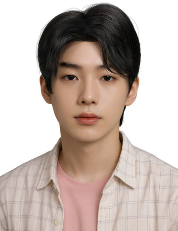 Черна Kpop перука за мъже 