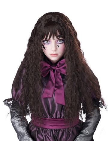 Детска брюнетка пишете перука