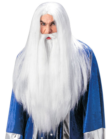 Магьосник перука с брада за възрастни