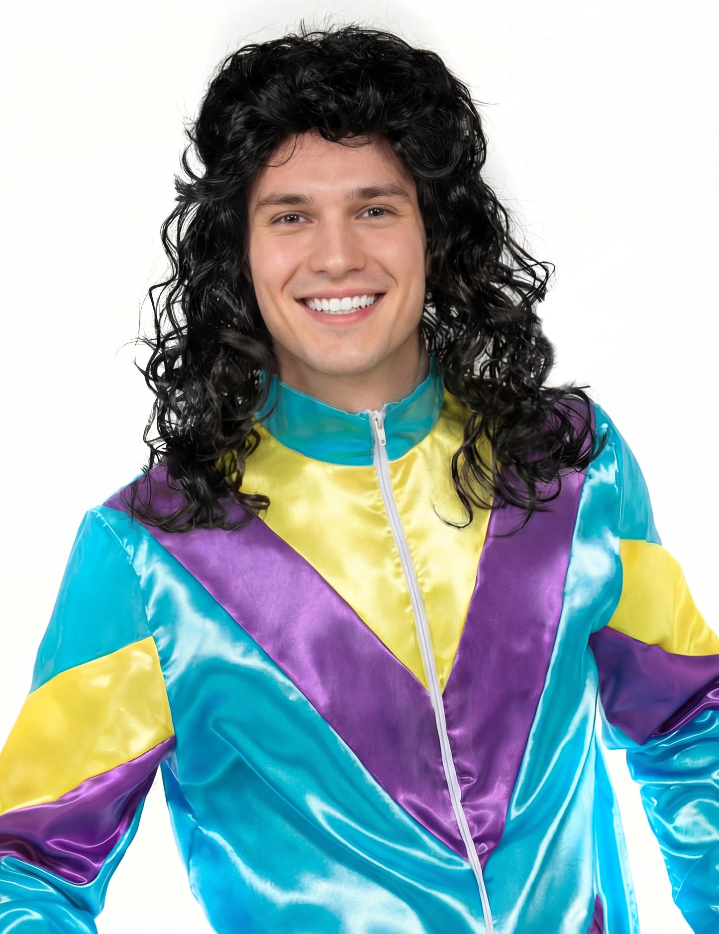 Мъжки къдрава молатна перука