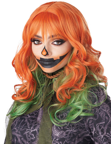 Червена и зелена жена перука