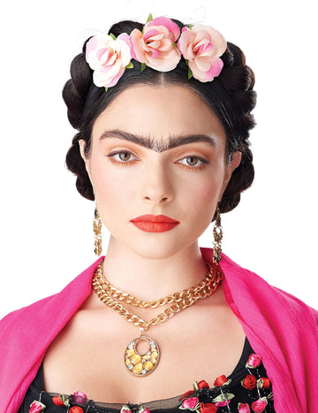 Wind Wreck Wig се търкаля с женски цветя