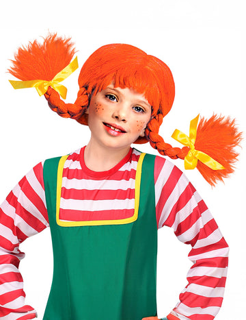 Червена плитка перука момиче