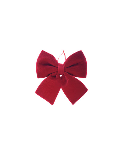 Малка кадифена панделка бордо 15 x 18 см