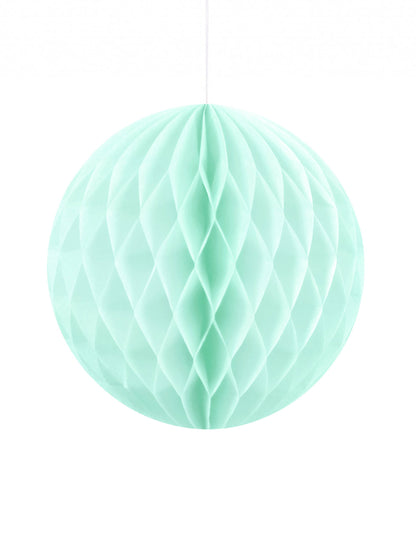 Малка ментово-зелена хартиена пчелна пита 10 cm за окачване 