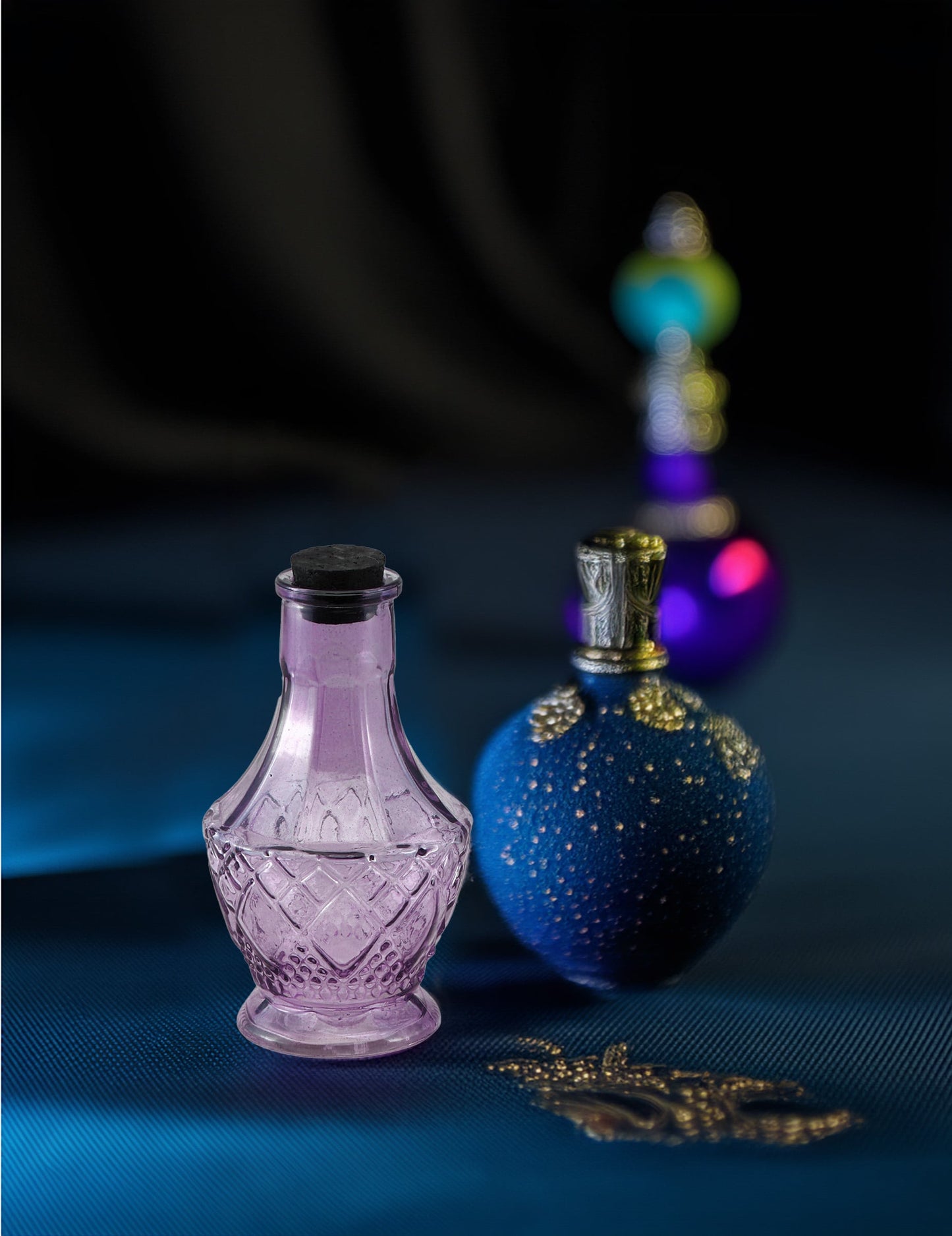 Флакон от виолетово стъкло 11,5 cm