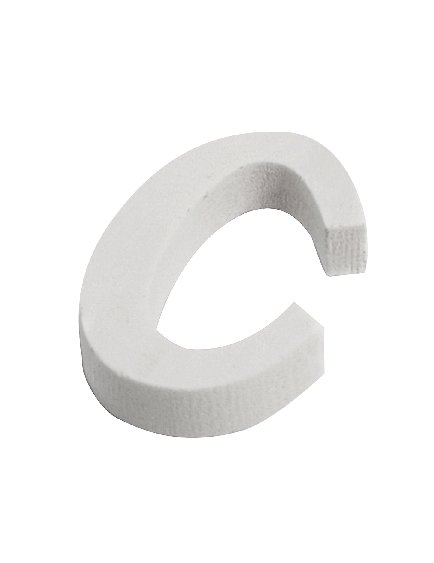 Малка бяла дървена буква c 5 cm за сватба