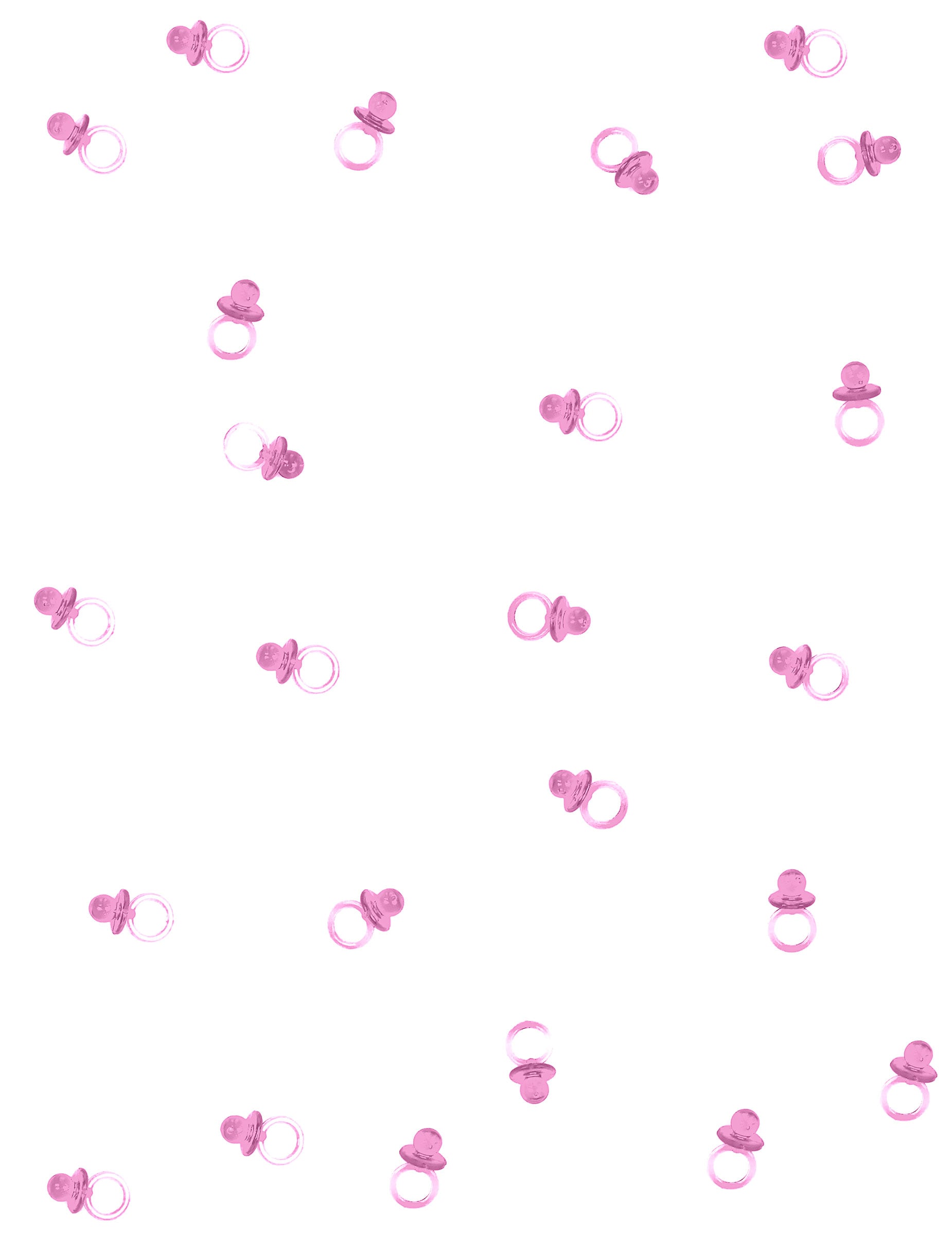 Vue d'ensemble du lot de 18 petites sucettes pour décoration roses transparentes