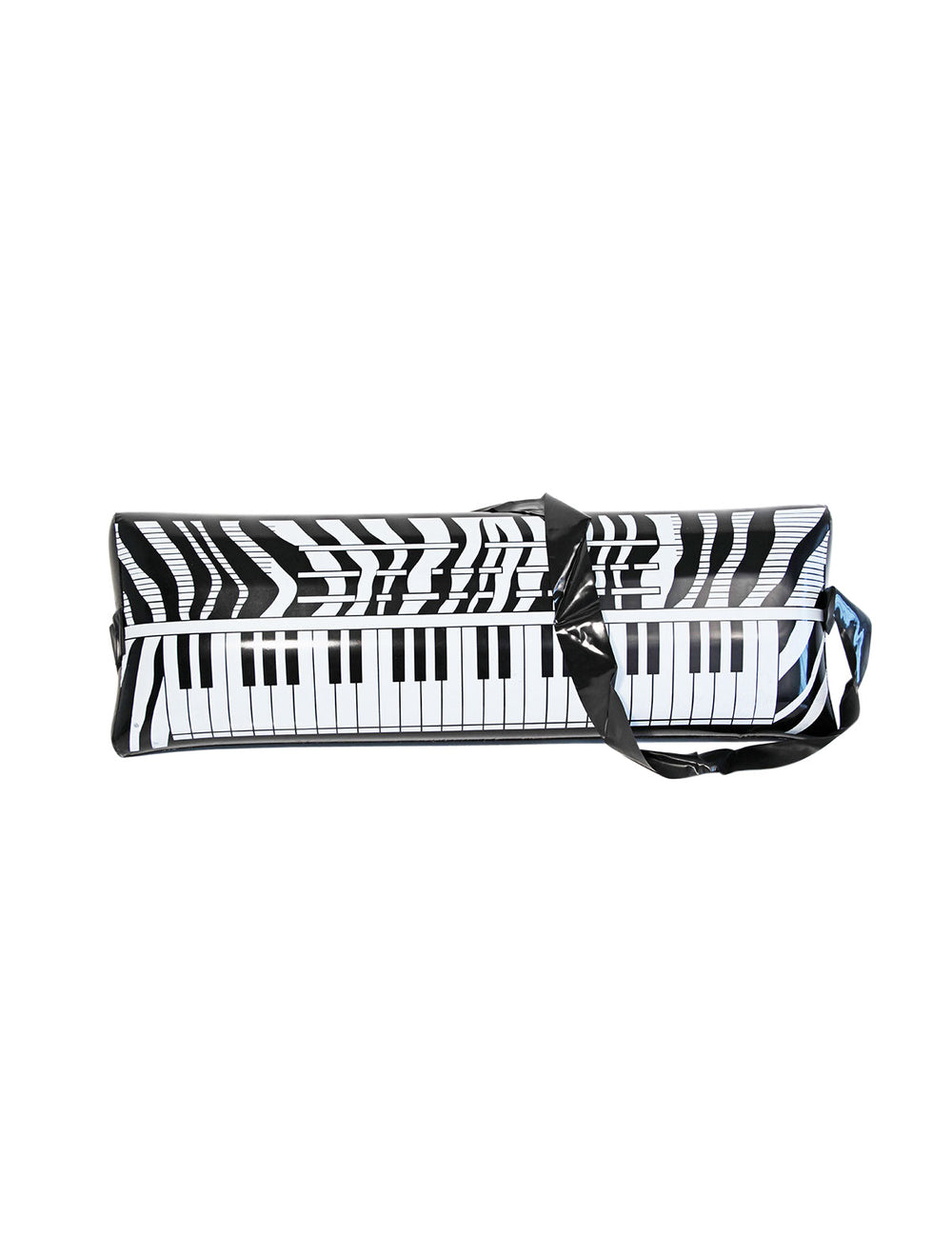 Piano gonflable musique pour adulte noir et blanc avec bandoulière