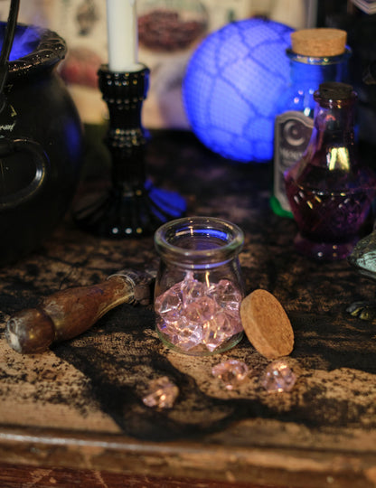 Розов кристален ефект камъни 100 gr