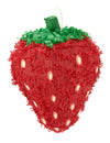 Piñata Fraise rouge et verte avec pépins blancs