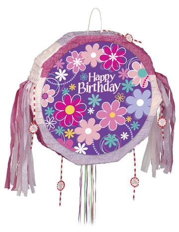 Piñata Честит рожден ден цветя 45 cm