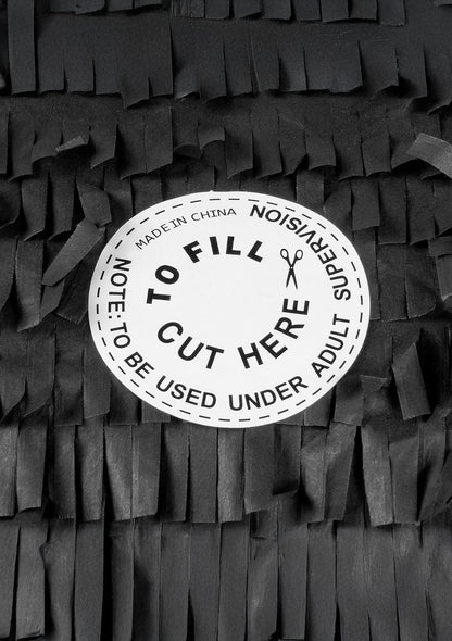 Сребърна холографска пинята, номер 1, 40 x 28 x 8 cm празничен