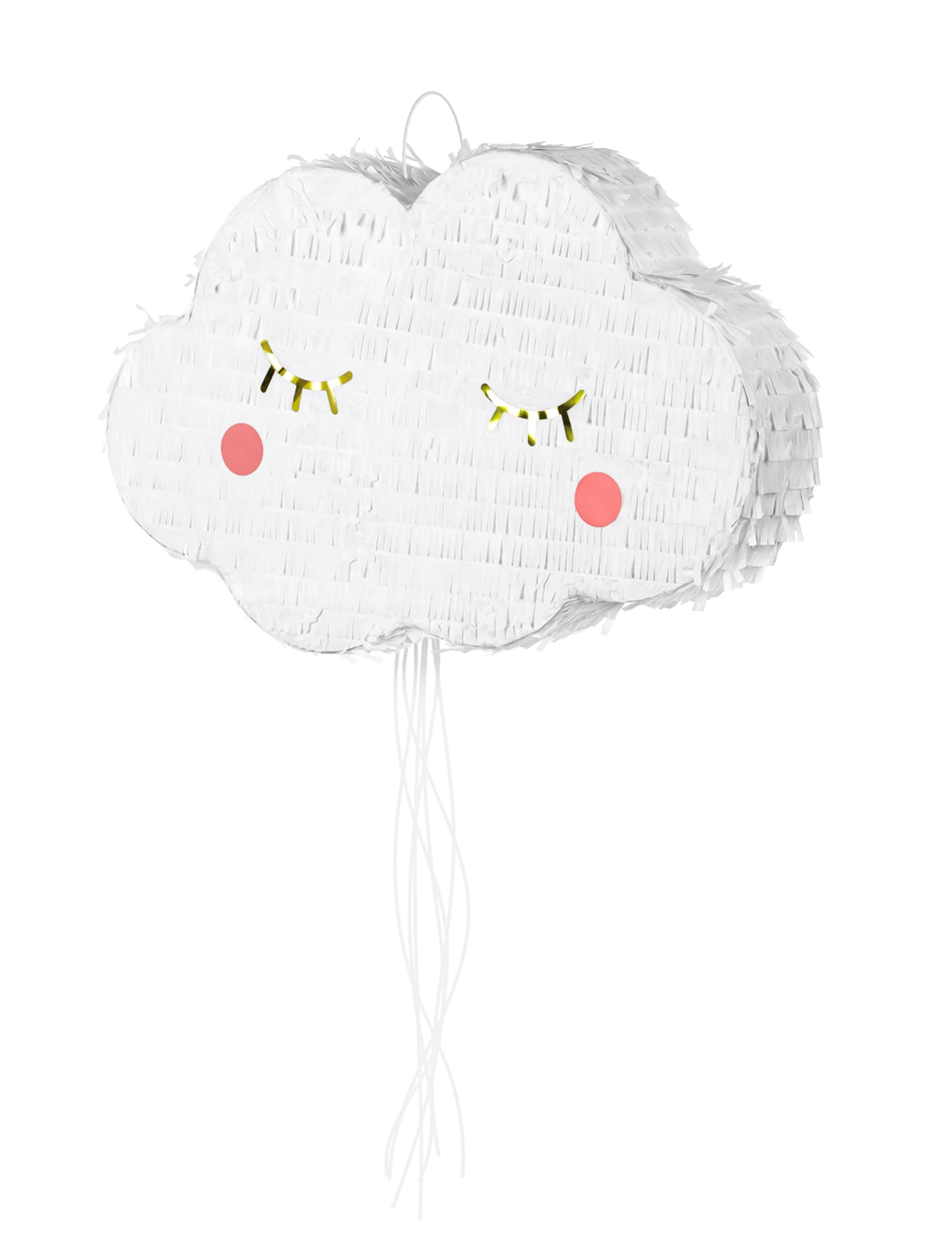 Пинята "Бял облак" с конци, 50 x 32 cm