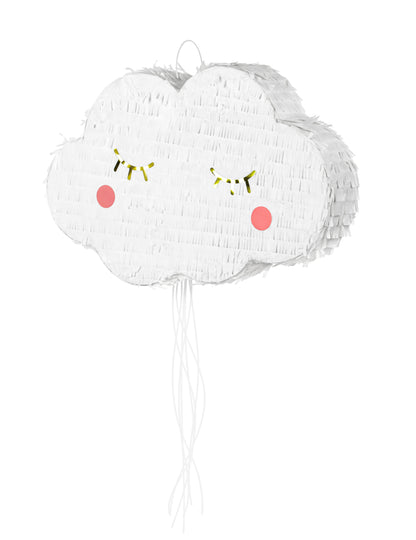 Пинята "Бял облак" с конци, 50 x 32 cm