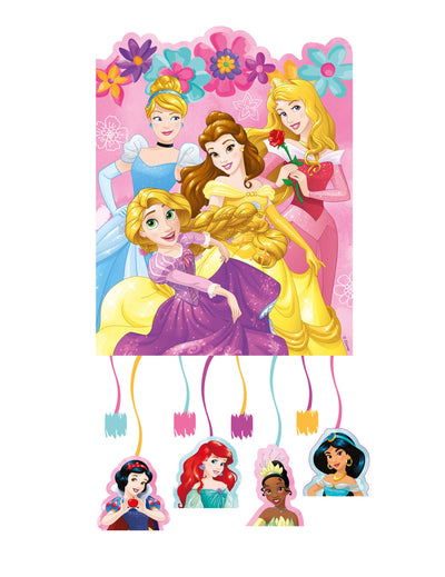 Piñata Princesses Disney rose à ficelles multicolores