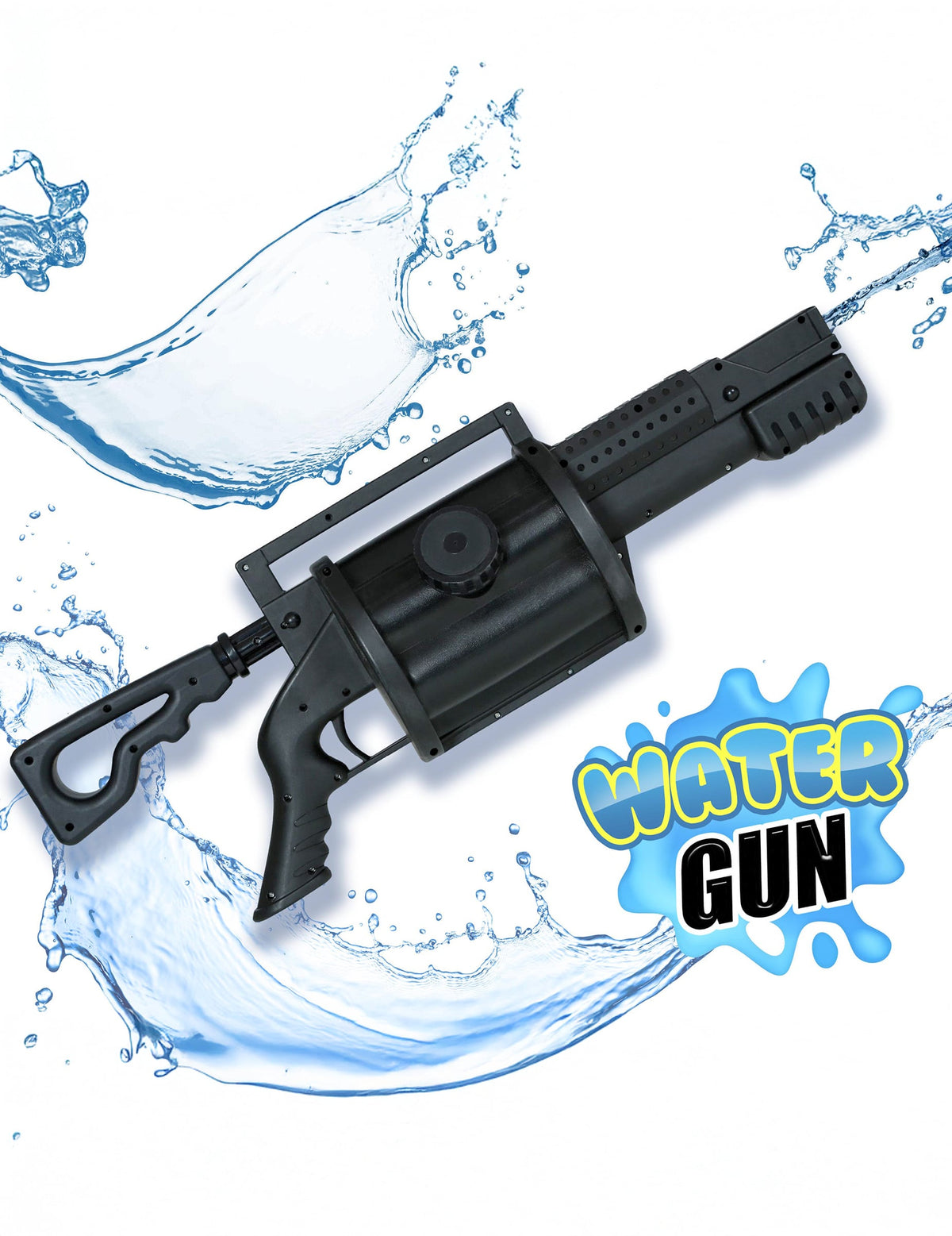 Pistolet à eau pour enfant et adulte noir