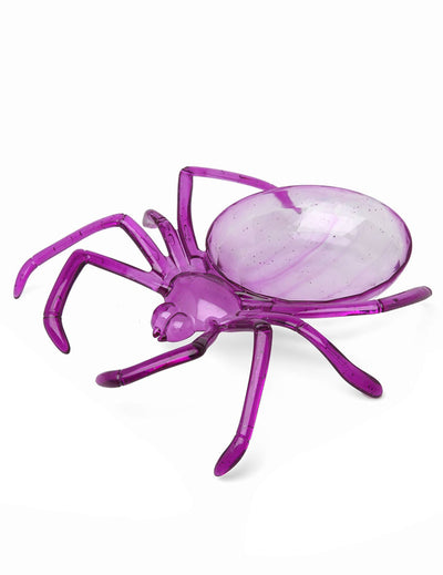 Plateau araignée pour décoration d'Halloween violet