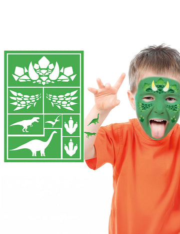 Динозавър грим шаблон