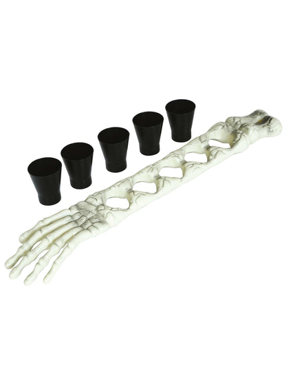 Détail des gobelets et du support du porte shooters squelette