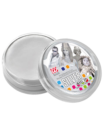 Професионална сребърна кутийка за грим 25 г